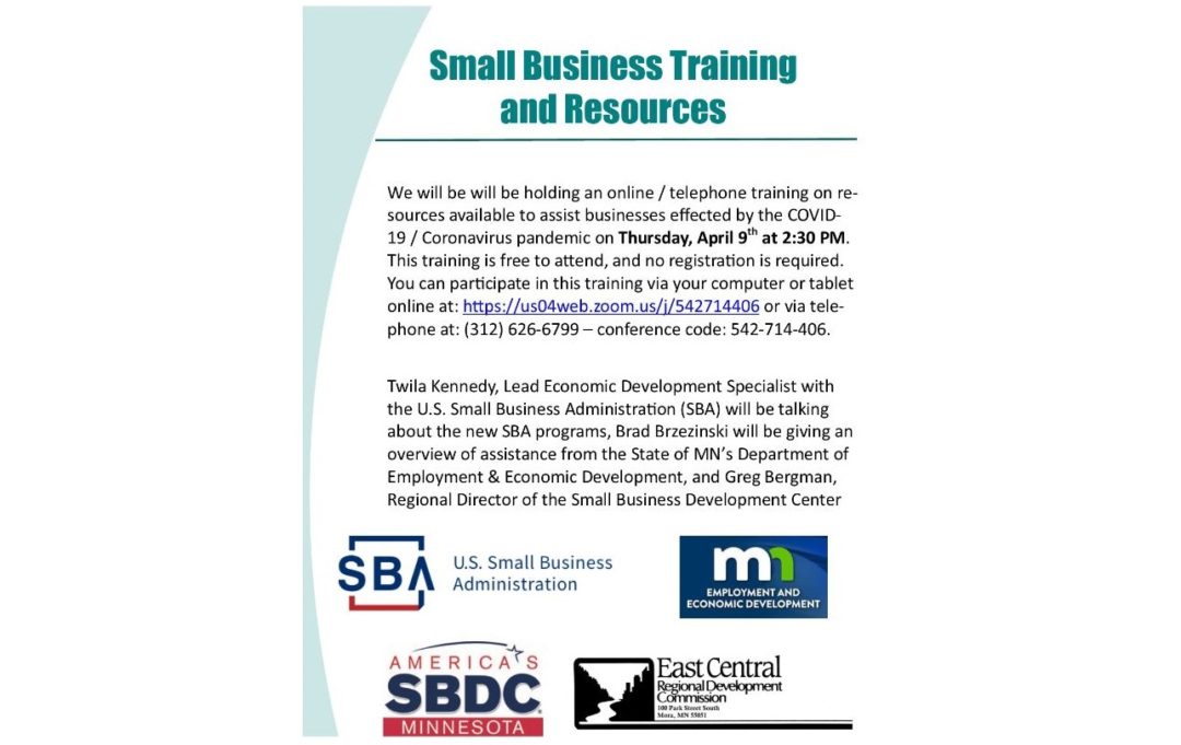 Small Business Training and Resources EAST CENTRAL Regional